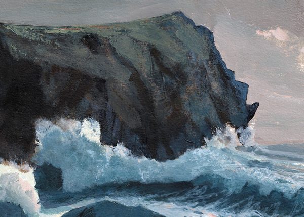 Detail Majestic Cornwall, Acrylic Cornish Seascape